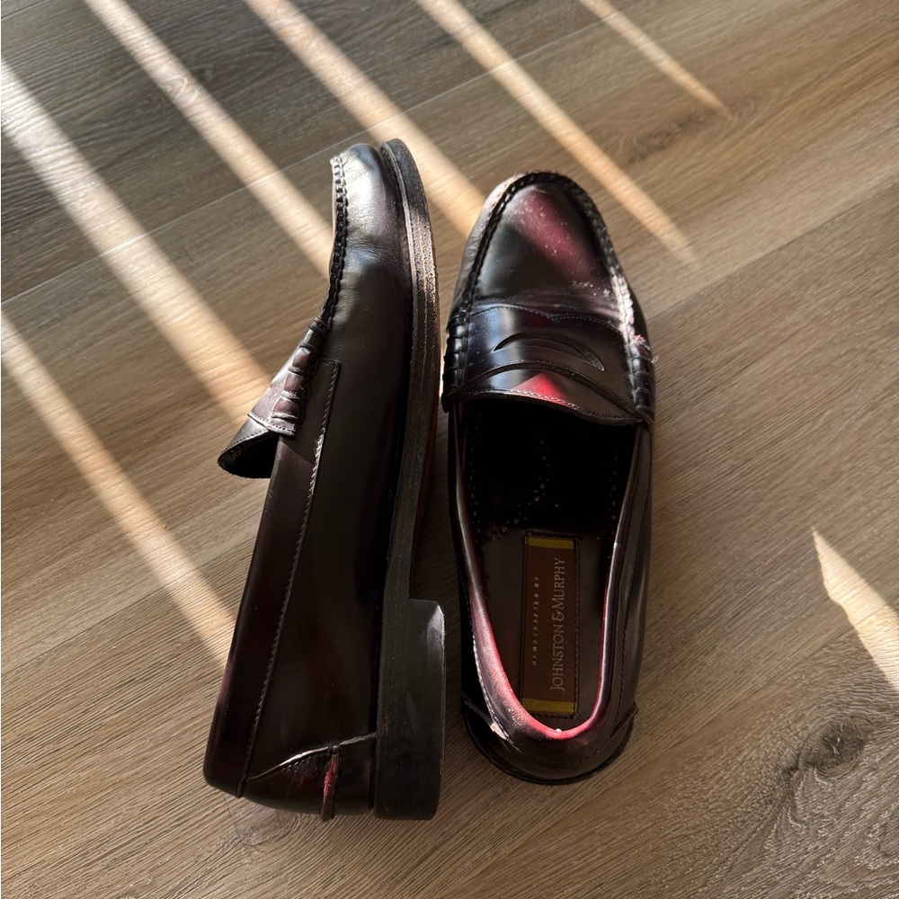 Johnston & Murphy Men's Dark Brown Slip-On Loafers